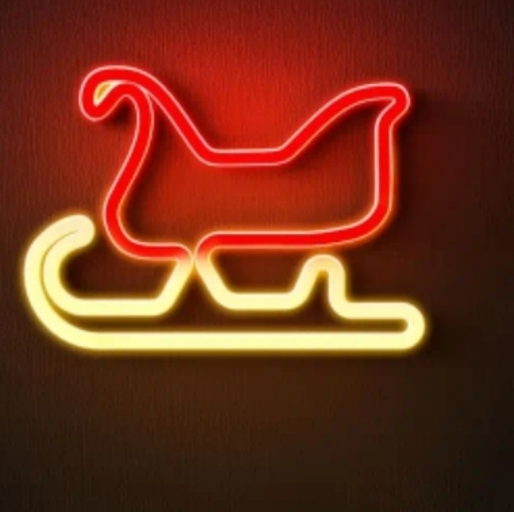 Neon Sled Sign